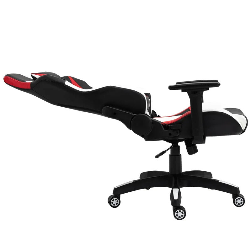 Gaming Chair: Adjustable Reclining Faux Leatherette Racing Game Chair