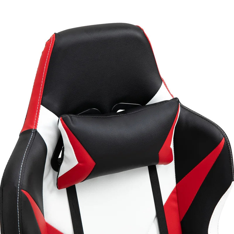 Gaming Chair: Adjustable Reclining Faux Leatherette Racing Game Chair