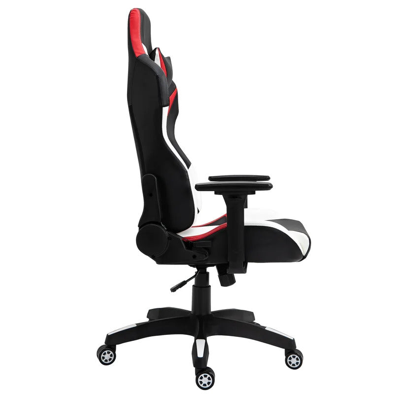 Gaming Chair: Adjustable Reclining Faux Leatherette Racing Game Chair