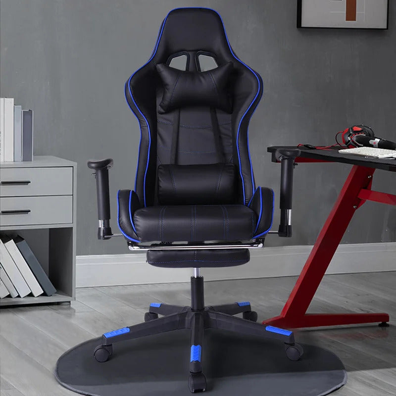 Gaming Chair: PC & Racing Game Chair with Footrest