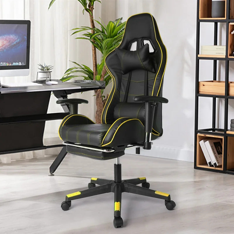 Gaming Chair: PC & Racing Game Chair with Footrest