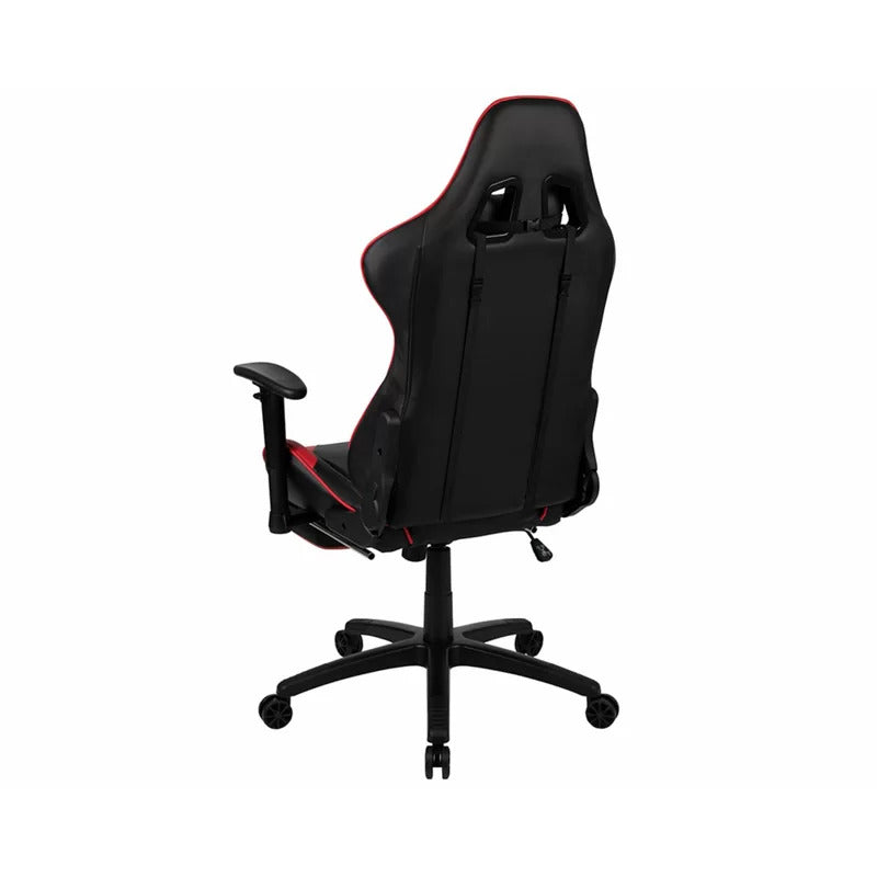 Gaming Chair: Red+Black Adjustable Reclining PC & Racing Game Chair