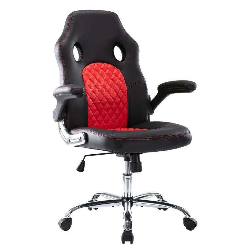 Gaming Chair: Stylish Adjustable Leatherette Swiveling PC & Racing Game Chair