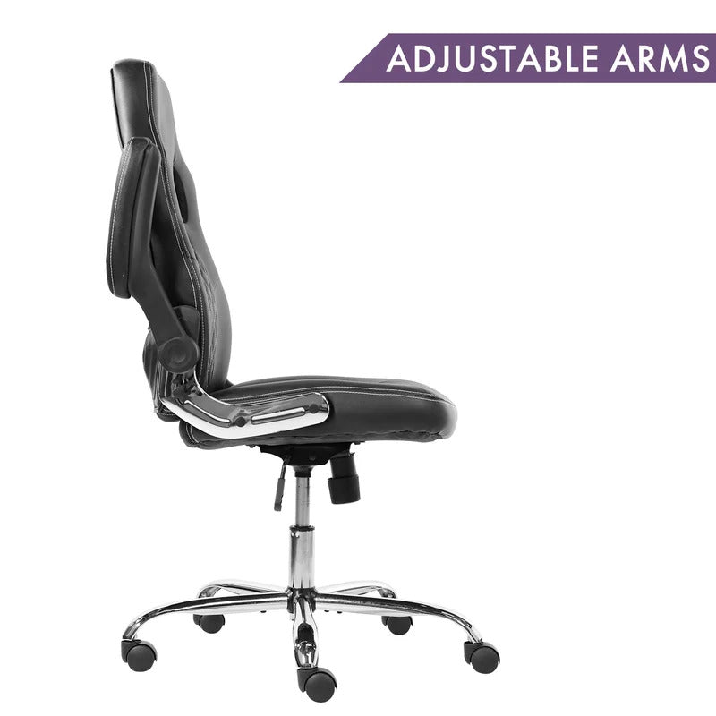 Gaming Chair: Stylish Adjustable Leatherette Swiveling PC & Racing Game Chair