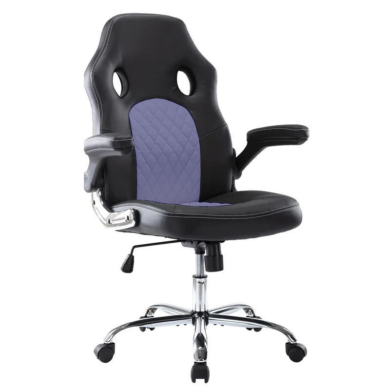 Gaming Chair: Stylish Adjustable Leatherette Swiveling PC & Racing Game Chair