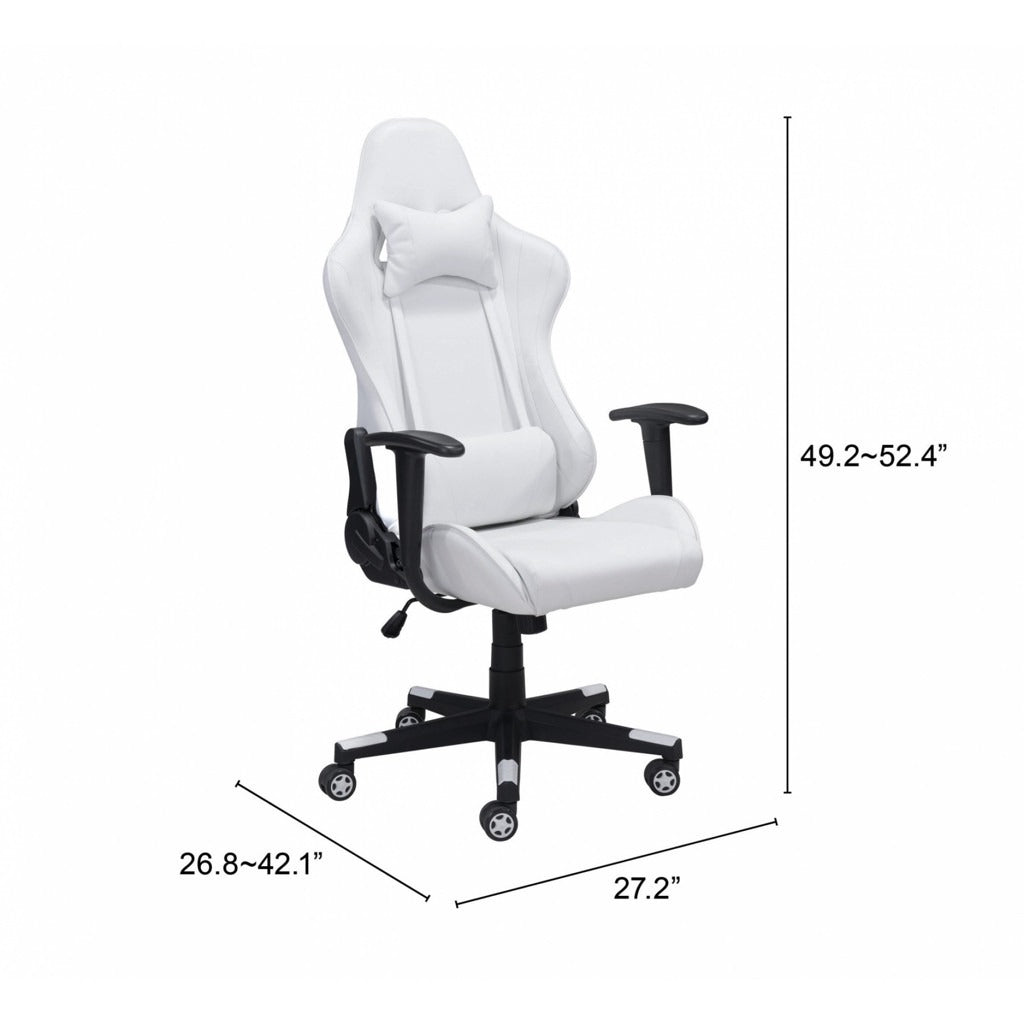 Gaming Chair: White Gaming Chair