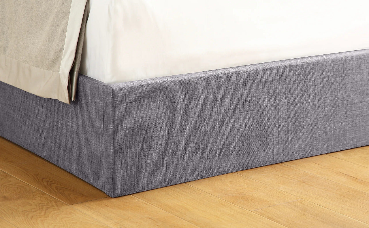 Double Bed: Kenle Fabric Double Hydraulic Bed