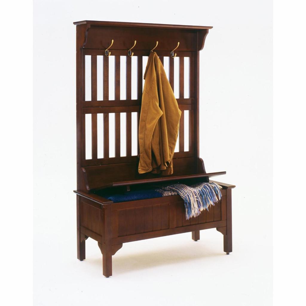 Hall Trees: Cherry Hall Tree Bench