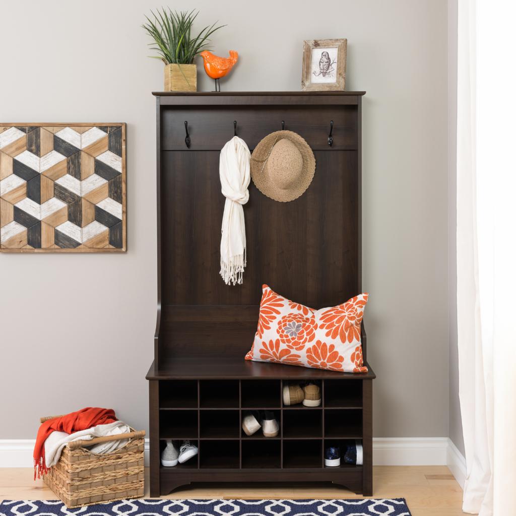 Hall Trees: Hall Tree with Shoe Storage