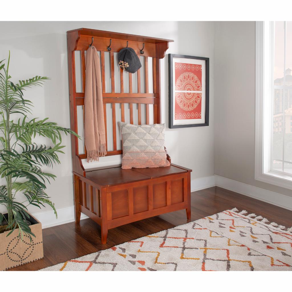 Hall Trees: Hall Tree with Storage Bench