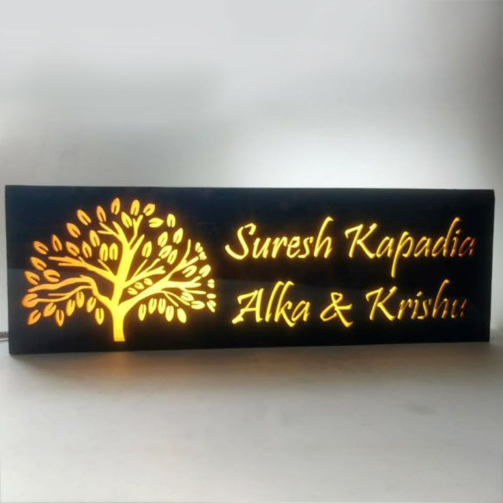 Home Decor : Illuminated Name Plate