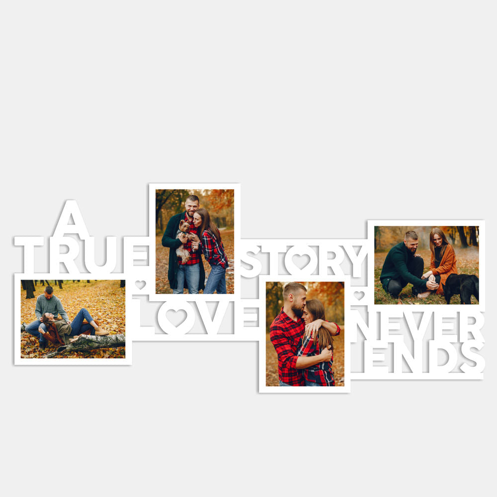 Home Decor : Love Never Ends Photo Frame
