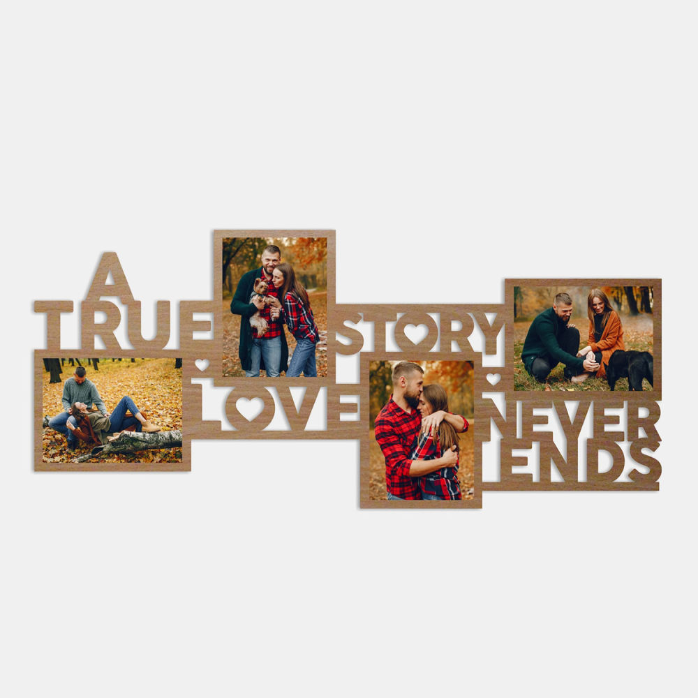 Home Decor : Love Never Ends Photo Frame
