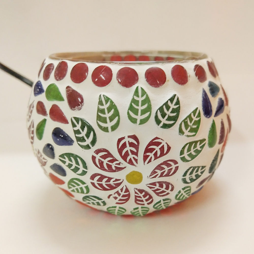 Home Decor : Small Mosaic Glass Lamp