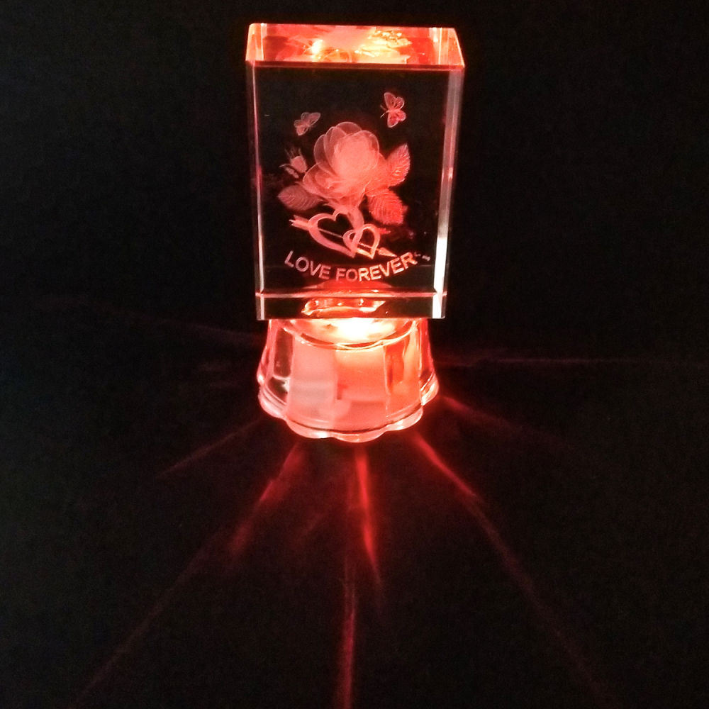 Home Decor : Unique Crystal With Love Quote