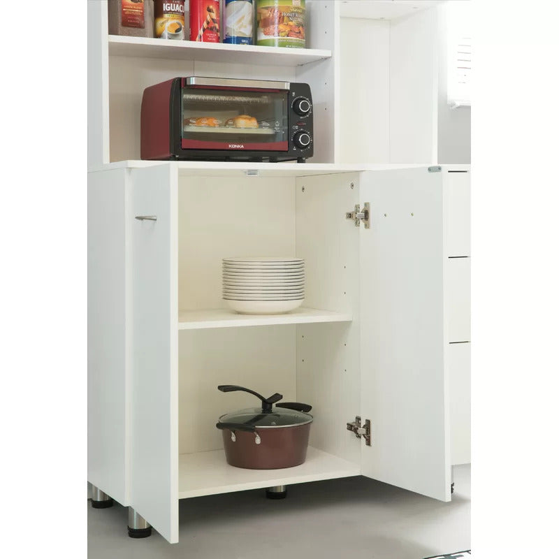 Hutch Cabinets : 66.5" Kitchen Pantry/Microwave Stands
