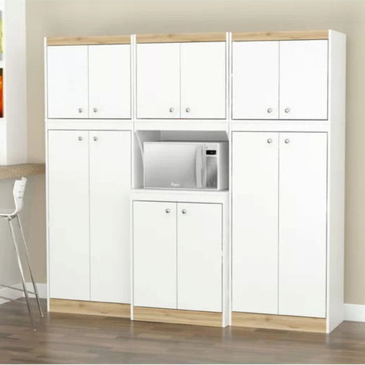 Kitchen Cupboard : 67" Kitchen Cabinet/Microwave Stands And Hutch Cabinets