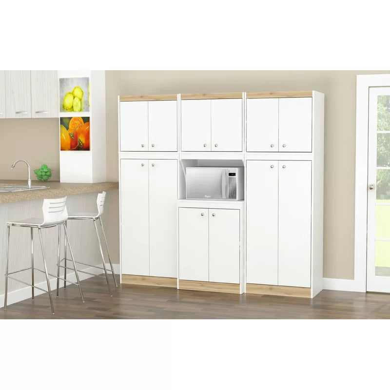Kitchen Cupboard : 67" Kitchen Cabinet/Microwave Stands And Hutch Cabinets