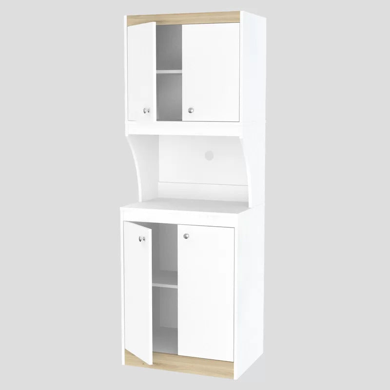 Kitchen Cupboard : 67" Kitchen Cabinet/Microwave Stands And Hutch Cabinets