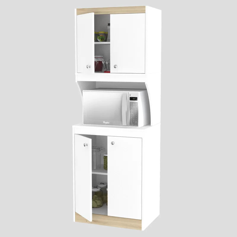 Kitchen Cupboard : 67" Kitchen Cabinet/Microwave Stands And Hutch Cabinets