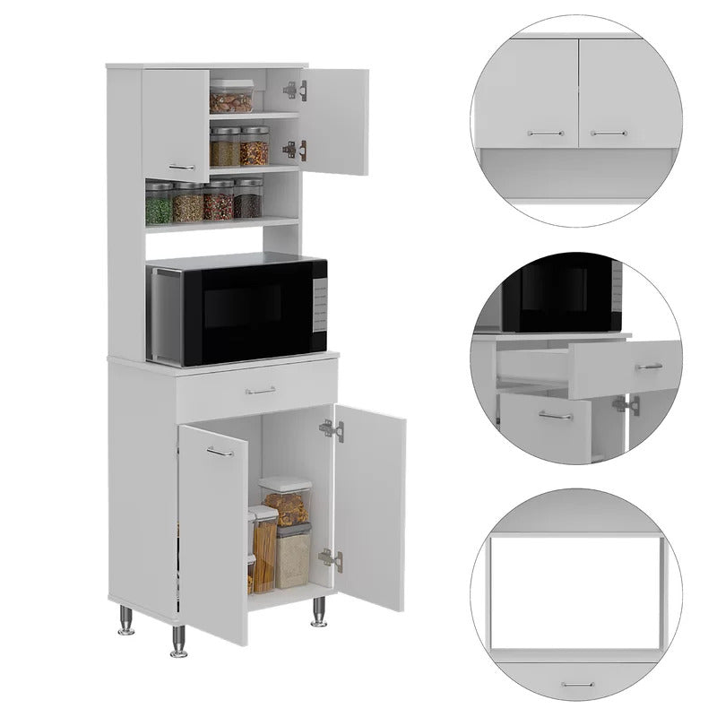 Hutch Cabinets : 67" Kitchen Pantry/Microwave Stands
