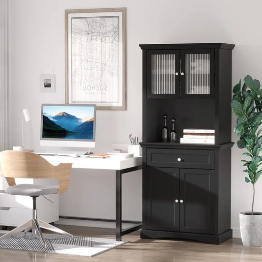 Hutch Cabinets : 71" Kitchen Pantry/Microwave Stands