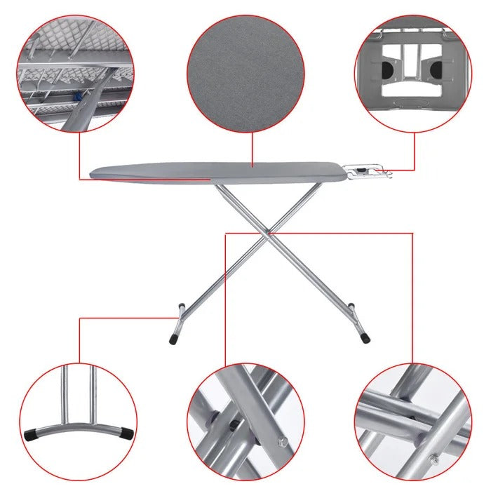 Ironing Table: 4 Leg Freestanding Ironing Board