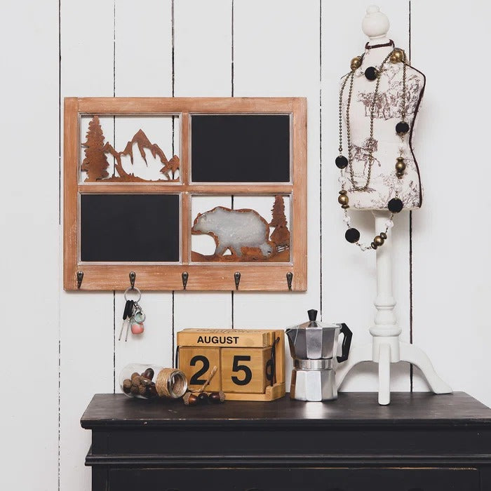 Key Holder: Entryway Wall Storage Organizer with Key Hooks