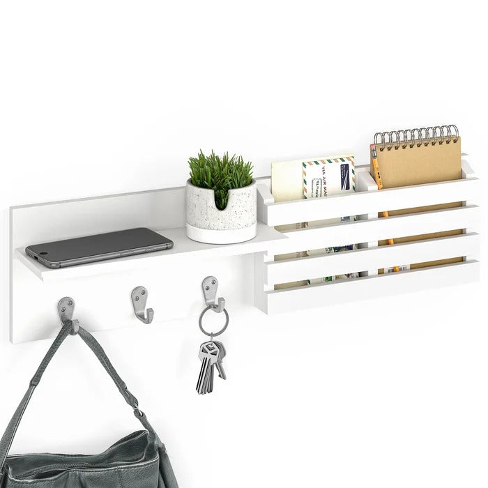 Key Holder: Wall Key Organizer with Mail Storage