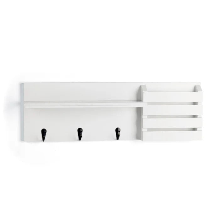 Key Holder: Wall Mail Organizer with Key Hooks