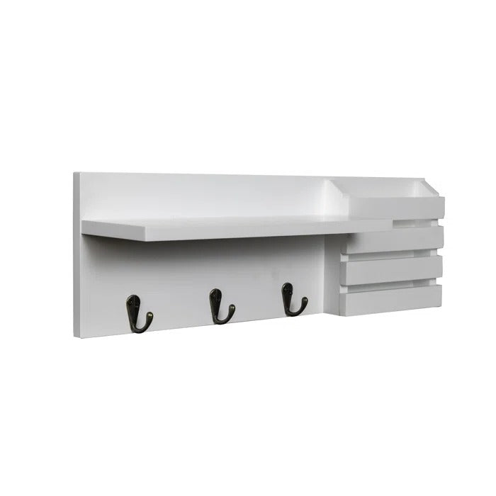 Key Holder: Wall Mail Organizer with Key Hooks