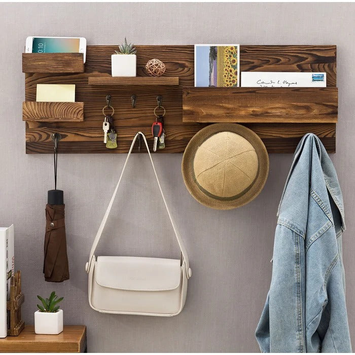 Key Holder: Wall Storage Organizer with Key Hooks