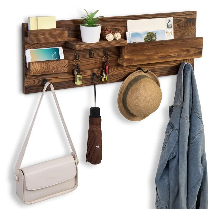 Key Holder: Wall Storage Organizer with Key Hooks