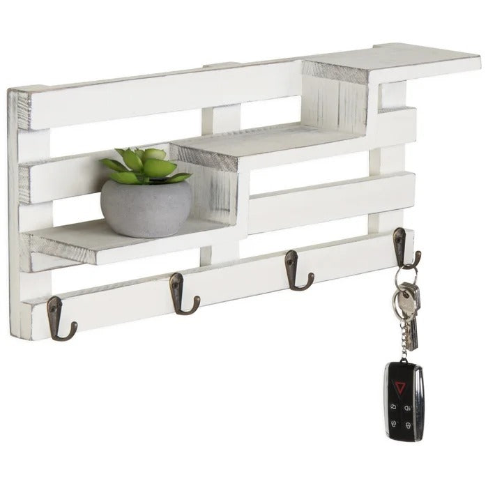 Key Holder: Wall Storage Organizer with Key Hooks