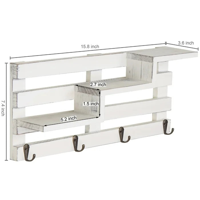 Key Holder: Wall Storage Organizer with Key Hooks