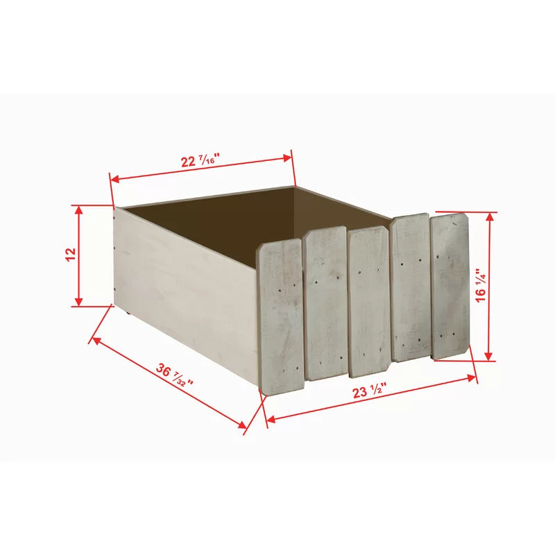 Kids Bed: Full Solid Wood Platform Loft Bed