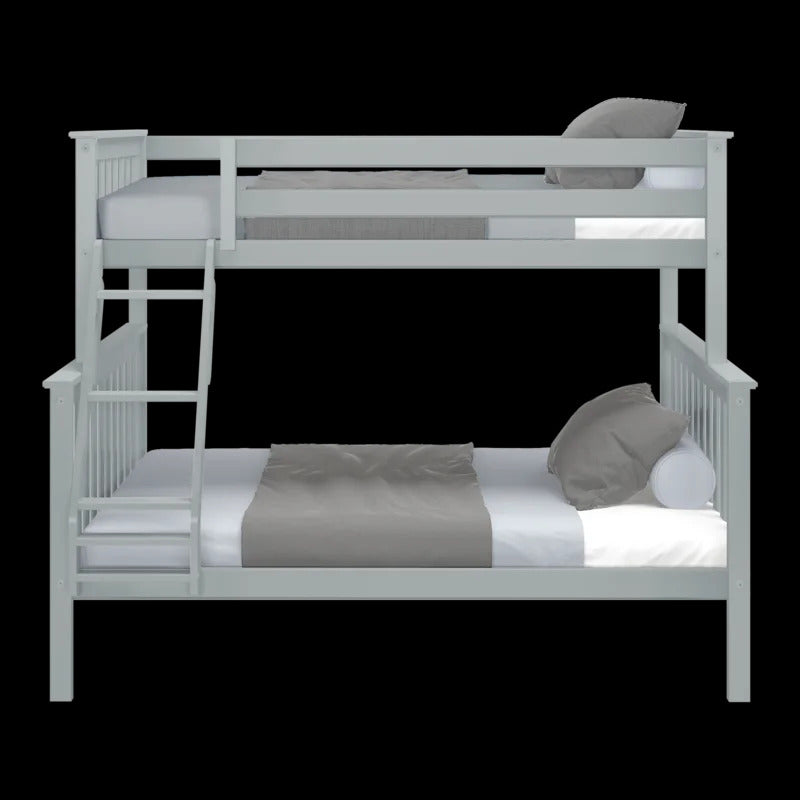 Kids Bed: Full Solid Wood Standard Bunk Bed