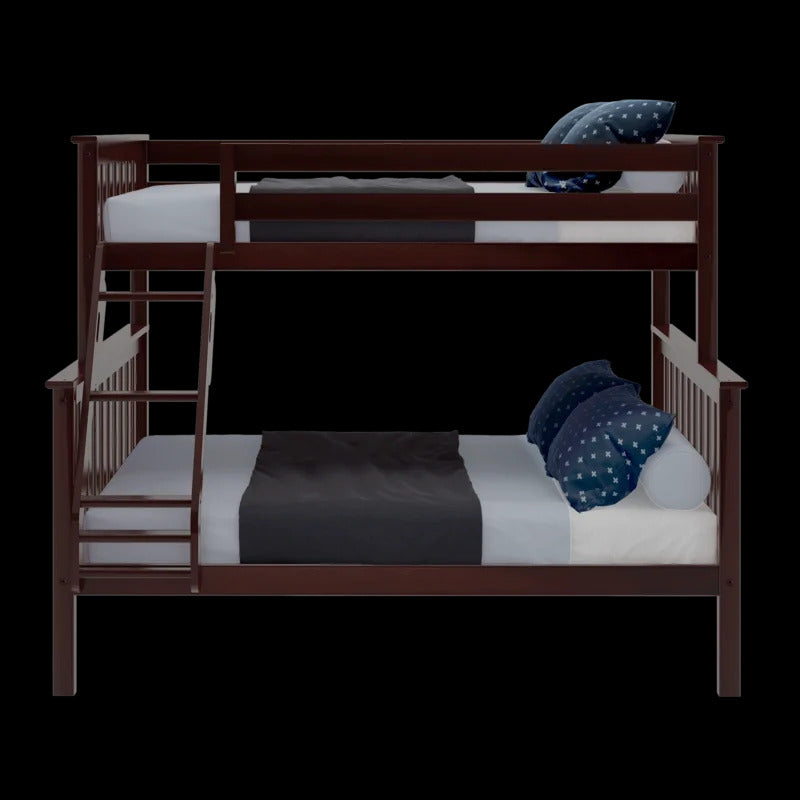 Kids Bed: Full Solid Wood Standard Bunk Bed