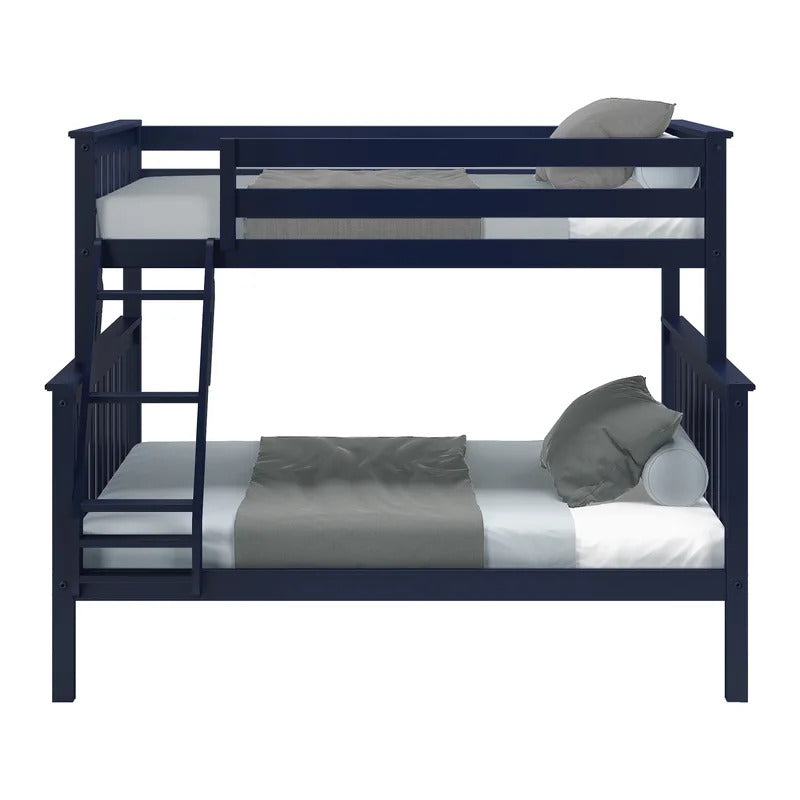 Kids Bed: Full Solid Wood Standard Bunk Bed