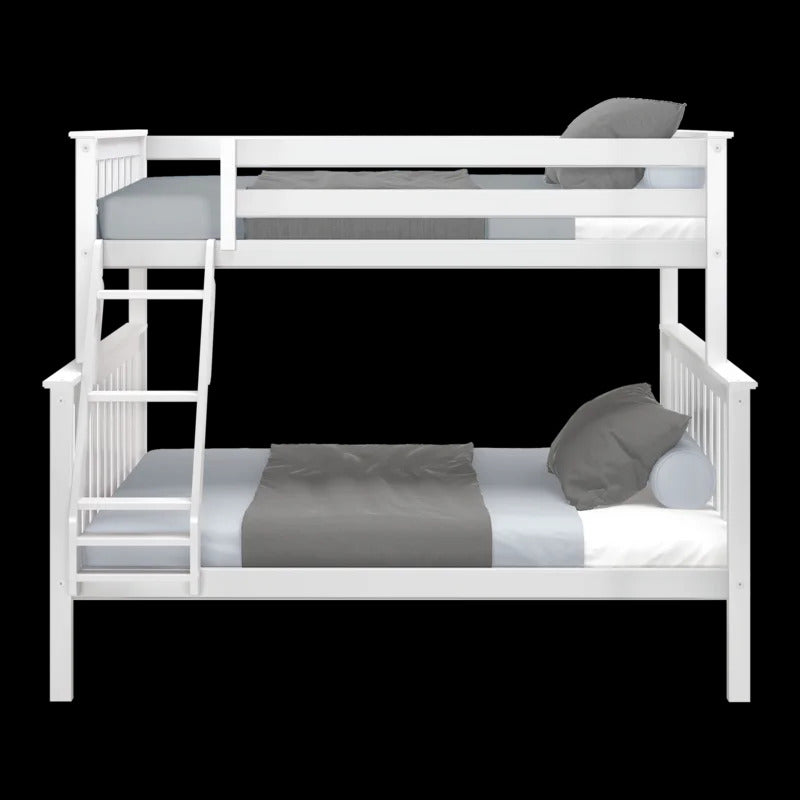 Kids Bed: Full Solid Wood Standard Bunk Bed