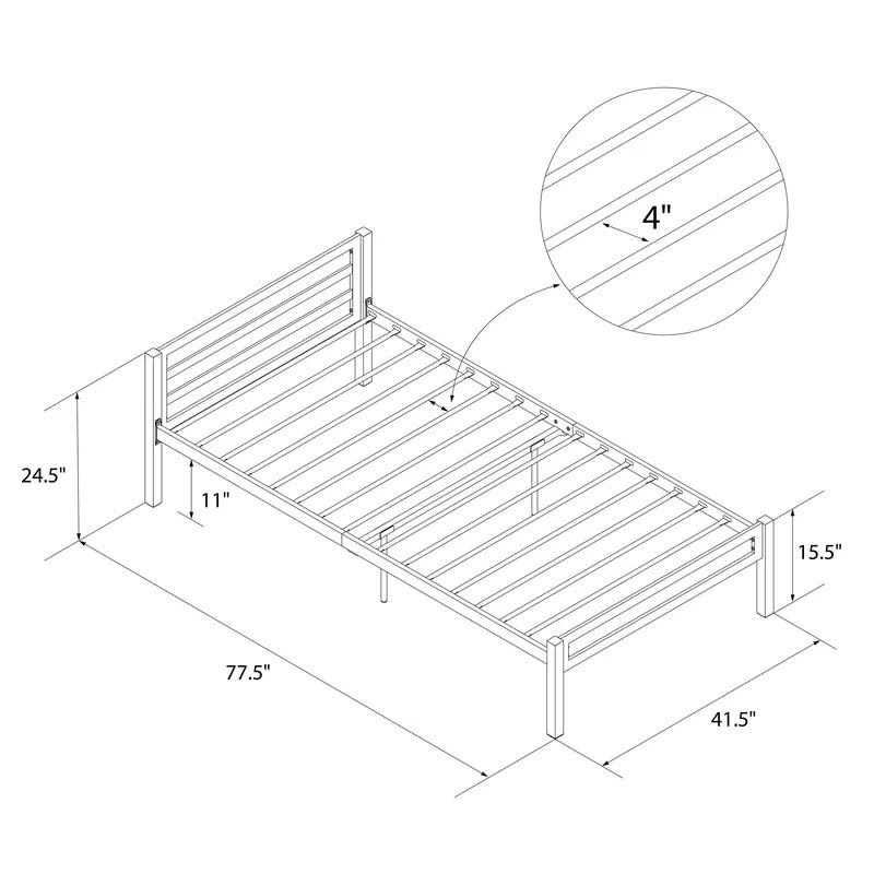 Kids Bed: Twin Platform Bed