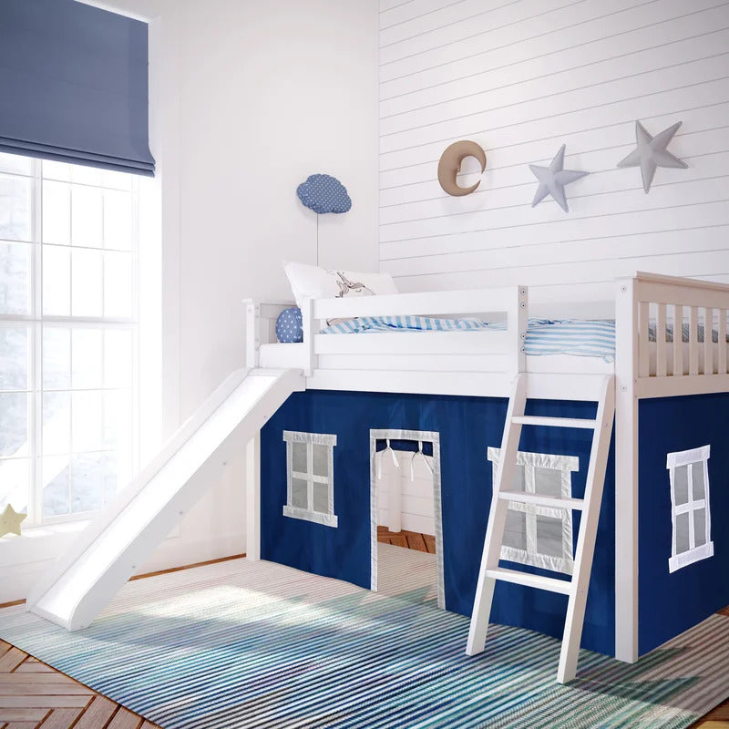 Kids Bed: Twin Solid Wood Loft Bed