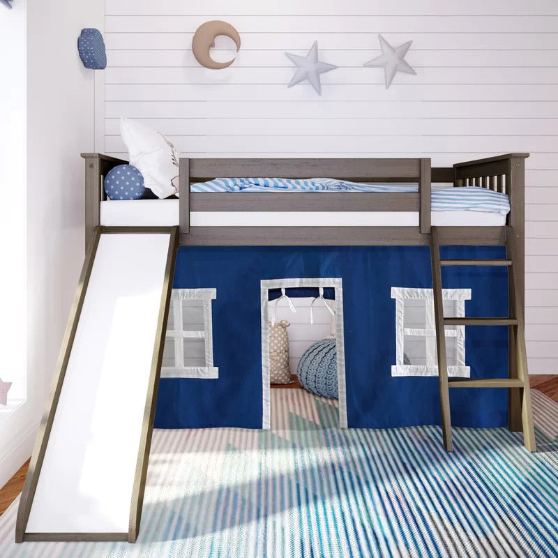 Kids Bed: Twin Solid Wood Loft Bed