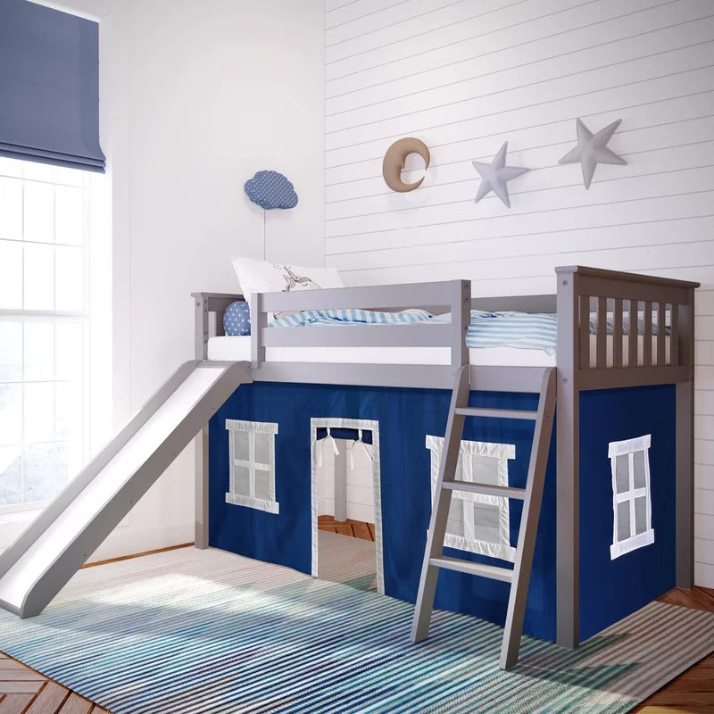 Kids Bed: Twin Solid Wood Loft Bed