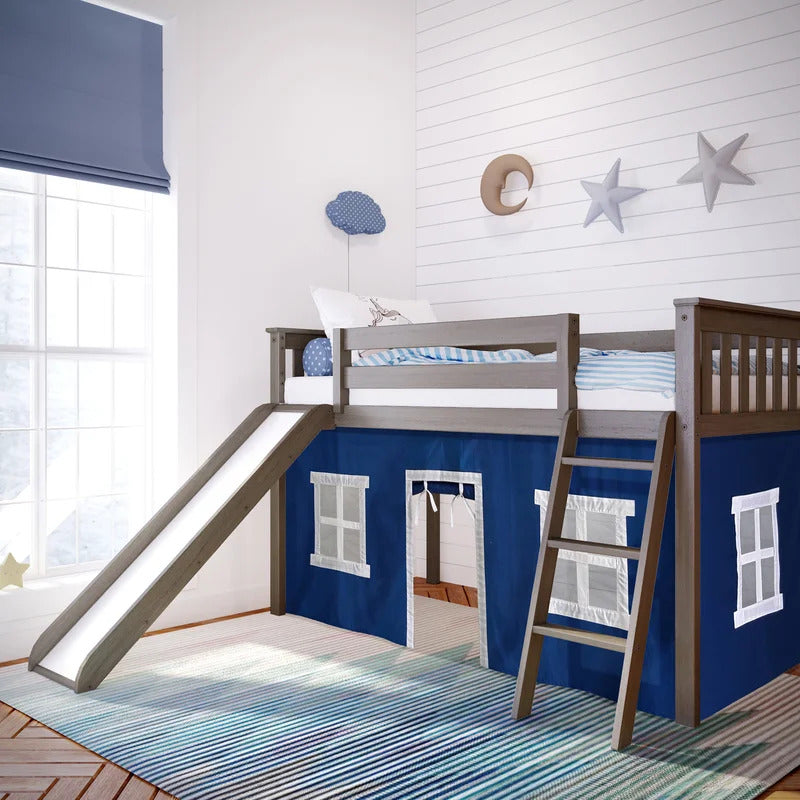 Kids Bed: Twin Solid Wood Loft Bed