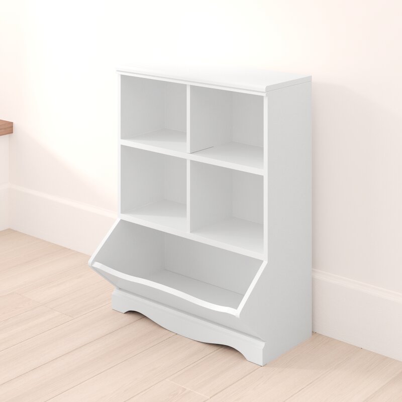 Kids Bookshelf : 34.63'' H X 26.5'' W Cube Unit Kids Bookshelf