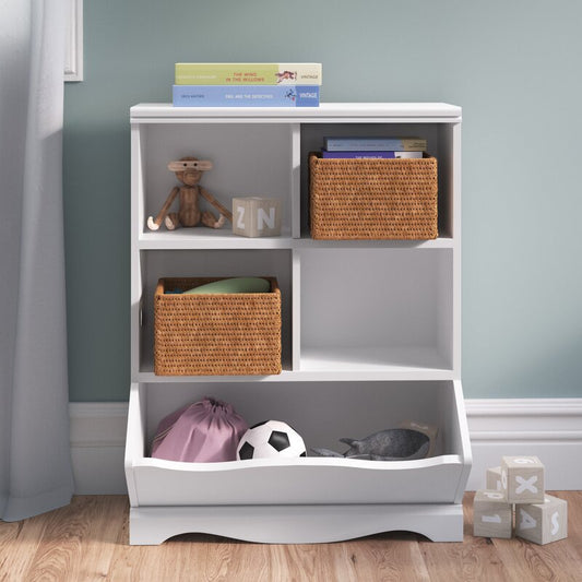 Kids Bookshelf : 34.63'' H X 26.5'' W Cube Unit Kids Bookshelf