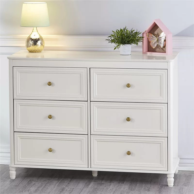 Kids Chest Of Drawer: 6 Drawer Double Dresser