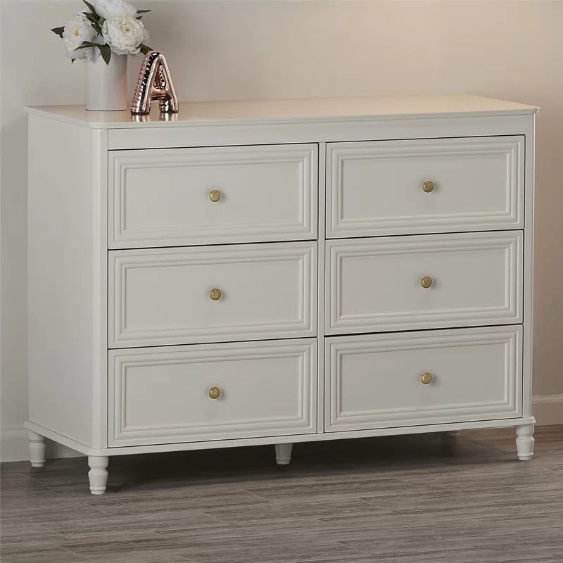 Kids Chest Of Drawer: 6 Drawer Double Dresser