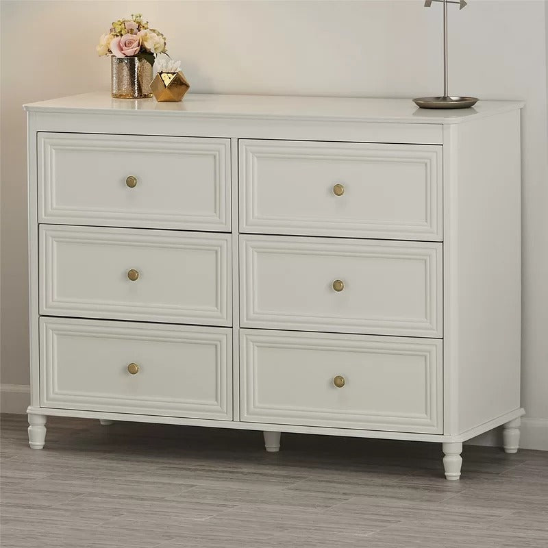 Kids Chest Of Drawer: 6 Drawer Double Dresser